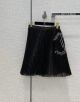 Chanel Skirt - Silk Organza Embroidered with Pearls Black & White Ref.  P73180 V62747 94305 ccyg5257080522