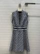 Dior Dress - DIORIVIERA SHORT DRESS Navy Blue Dior Oblique Technical Jersey Reference: 143R04A4040_X5803295606061 diorxx295706061a