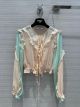 Fendi Silk Blouse - Multicolour pastel chiffon shirt Code: FS7571AKSPF1JAD fdxx6029113022