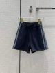 Dior Denim Short Pant - DENIM HAUTE COUTURE SHORTS Dark-blue lightweight cotton-denim No .: 222P34A3517_X5651 dioryg4469040622
