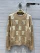 Burberry Wool Sweater - Monogram Wool Silk Blend Jacquard Sweater Item 80524051 burxx4848060522