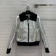 Dior Leather Jacket - BOMBER JACKET Silver-Tone Metallic Sheepskin Reference: 148C30AL838_X0995 diorxx390112041