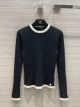 Chanel Knitted Top - Cotton White & Black Ref.  P72077 K10342 N9789 ccxx390412061a