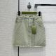 Gucci Denim Skirt - GG jacquard denim mini skirt Style ‎678789 XDBOK 4692 ggyg4245030622