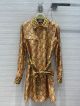 Burberry Silk Blouse Dress - Tiger Graphic and Monogram Silk Shirt Dress Item 80515711 burxx4231030622