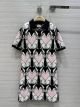 Burberry Wool Dress - Rabbit Motif Wool Blend Jacquard Polo Shirt Dress Item 80640421 burxx6052120622