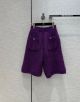 Chanel Shorts - BERMUDA SHORTS Wool & Mixed Fibres Purple Ref.  P72880 K10476 NI845 ccyg5275080822a