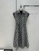Dior Dress - MID-LENGTH BELTED DRESS Black and White Check'n'Dior Virgin Wool Reference: 251R31A1248_X9330 dioryg5285080922