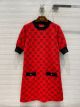 Gucci Knitted Dress - Gucci 520 special series double G jacquard cotton and wool blend dress Style: 662170 XKBYH 6229 ggxx274205111