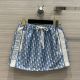 Dior Skirt - MINISKIRT Cornflower Blue Technical Taffeta Jacquard with Dior Oblique Motif Reference: 147J42A2970_X5870 diorxx4647050822