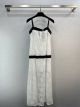 Chanel Long Dress - Lace White & Black Ref.  P74817 V66348 00100 ccst6729050723