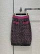Chanel Knitted Skirt - Cashmere & Wool Dark Gray & Pink Ref.  P73890 K10594 NL094 ccyg5700100822