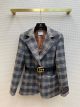 Gucci Coat Jacket - Linen silk check jacket Style ‎696818 ZAI20 4447 gghd5715101222