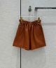 Hermes Leather Short Pant - Leather shorts with elastic waist hmyg4660042922a