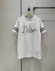 Dior T-shirt Unisex - LOOSE FIT T-SHIRT White organic compact cotton-jersey No .: 293J659A0554_C088 dioryg4676050722b