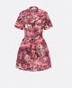 Dior Dress - BELTED DRESS Pink Cotton and Silk Poplin with Toile de Jouy Voyage Motif Reference: 341R13A3797_X4859 diorst7165061323