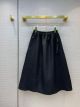 Dior Skirt - MID-LENGTH SKIRT Black Matte Cloqué Technical Fabric Reference: 147J24A2790_X9000 dioryg322707131