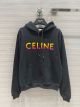 Celine Hoodie Unisex - LOOSE FIT HOODIE IN COTTON FLEECE WITH GRADIENT CELINE PRINT REFERENCE : 2Y753670Q.38NO cexx5114071322a