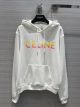 Celine Hoodie Unisex - LOOSE FIT HOODIE IN COTTON FLEECE WITH GRADIENT CELINE PRINT REFERENCE : 2Y753670Q.01OW cexx5114071322c