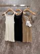 Dior Knitted Top - TANK TOP Beige Linen Blend Knit Reference: 324T08AM705_X1655 diorst7177061523