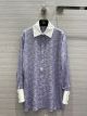 Chanel Silk Blouse - Silk Jacquard Lilac & White Ref.  P71652 V63110 NF255 ccxx382711151