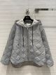 Dior Hooded Jacket  - MACROCANNAGE PEACOAT Gray Quilted Reflective Technical Taffeta diorxx5540091722