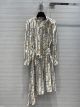 Louis Vuitton Silk Dress - 1AA9MW CHAIN PRINT ASYMMETRICAL LONG-SLEEVED DRESS lvxx4959061822