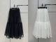 Dior Skirt - FLARED MID-LENGTH SKIRT Black Plumetis Tulle Reference: 311J11A8810_X9000 dioryg5932111522