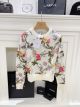 Dior Cashmere Sweater - Ecru Cashmere Knit with Multicolor Dior Jardin Botanique Motif Reference: 314S57BM009_X0865 dioryg5921111122-st