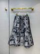Dior Skirt - MID-LENGTH SKIRT Navy Blue Toile de Jouy Reverse Technical Taffeta Jacquard Ref: 127J24A2826_X5813 dioryg283405201