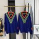 Louis Vuitton Wool Sweater Unisex - 1A8P3X  DAMIER JACQUARD V-NECK lvme326207161
