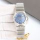 Omega Constellation Ladies Watches 123.10.24.60.57.001 Silver Blue Dial