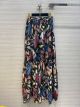 Chanel Skirt - Printed Silk Muslin Black & Multicolour Ref.  P72519 V64431 NH801 ccxx4561041722