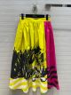 Dior Skirt - MID-LENGTH PLEATED SKIRT Bright Yellow and Pink D-Jungle Pop Cotton Poplin Reference: 221J96A3054_X2875 diorxx4567041922