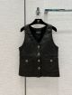 Chanel Leather Vest - Embroidered Lambskin Black Ref.  P72652 C64377 94305 ccyg4592042222