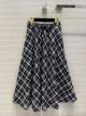 Dior Skirt - MID-LENGTH SKIRT Navy Blue Check'n'Dior Pop Wool Twill Reference: 141J46A1342_X5848 diorxx310606231
