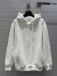 Dior Hoodie Unisex - DIOR OBLIQUE HOODIE, LOOSE FIT Off-white terry jacquard No .: 113J631A0684_C020 diorxx5360082122b