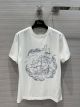 Dior T-shirt - T-SHIRT Off-white cotton-jersey and linen with Vessel motif No .: 313T09A4409_X0825 diorxx5784102222