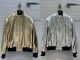 Chanel Leather Jacket - JACKET Metallic Calfskin Light Gold & Black Ref.  P74075 C65707 NL683 ccxx6249021223