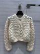 Dior Cashmere Cardigan - Ecru Cashmere, Silk and Mohair Knit Reference: 314W02AM404_X0300 diorxx6255021523