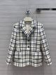 Dior Wool Coat - JACKET Navy Blue and White Check'n'Dior Wool Twill Reference: 141V21A1342_X0823 diorxx311906241