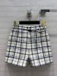 Dior Wool Short Pant - SHORTS Navy Blue and White Check'n'Dior Wool Twill Reference: 141P62A1342_X0823 diorxx312006241