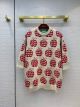 Gucci Sweater Short Sleeves - Ladies Heart Apple Pattern Cotton Sweater Style number 665122 XKBYW 4684 ggyg328507241