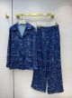 Dior Casual Suit / Pajamas - DIOR CHEZ MOI JACKET Blue Dior Zodiac Silk Twill Reference: 151V33A6842_X5831 dioryg346808241a