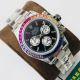 Rolex Daytona Rainbow Watches rxbf02191025b Silver