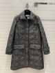 Dior Coat - MACROCANNAGE COAT Black Quilted Technical Taffeta Reference: 227M39A2827_X9000 diorxx5176072522a