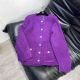 Chanel Jacket - Wool & Mixed Fibres Purple Ref.  P72889 K10476 NI845 ccsd5180072522a