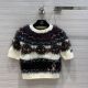 Chanel Sweater - Cashmere, Mixed Fibres & Silk Ecru, Black, Blue & Fuchsia Ref.  P71554 K10323 NF869 ccxx363509271