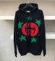 Gucci Hoodie Unisex - Gucci 520 Special Series Interlocking Double G Star Print Hooded Sweatshirt Style number 615061 XJDOE 6429 gggy290605281a
