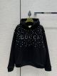 Gucci Hoodie Unisex - Studded felted cotton jersey sweatshirt Style ‎700120 XJEXE 1043 ggyg5826102722